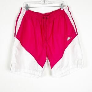 Nike Air Windrunner Track Shorts Pink White Size XXL
